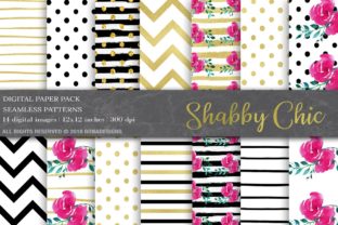 Black, Gold, Floral Digital Paper: Creative Versatility for Designers and DIY Enthusiasts