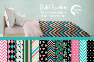 Bright Floral Geo Papers AMB: Creative Possibilities for Every Project