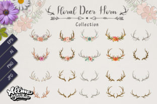 Bundle Set of Deer Antlers Floral: Strategic Value for Design and Branding