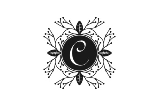 Elegant Floral Monogram Logo: A Timeless Choice for Weddings and Boutique Branding