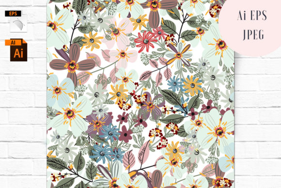 Elegant Floral Vector Seamless Patterns: A Versatile Design Resource