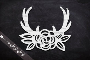 Floral Antlers: A Versatile Design for Modern Crafting and Customization