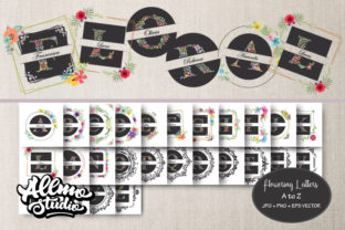 Floral Initial Letters Clipart: A Versatile Design Resource for Creatives