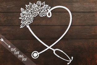 Floral Stethoscope Design for Versatile Cutting Projects