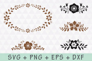 Floral Wreath and Flourishes Set: A Versatile Design Tool for Modern Makers