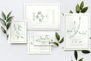 Natural Floral Wedding Invitation Suite: Timeless Elegance Meets Modern Customization