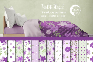 Purple Shabby Floral Papers: A Distinctive Choice for Digital Design Enthusiasts