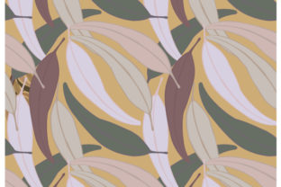 Seamless Small Floral Tropical Leaf Autumn