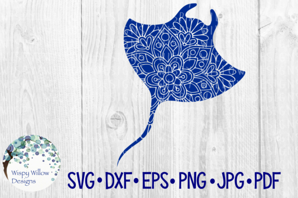 Stingray Floral Mandala: A Versatile Design for Creative and Practical Uses