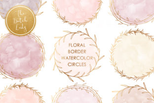 Watercolor Circle Floral Border Clipart: A Versatile Design Asset