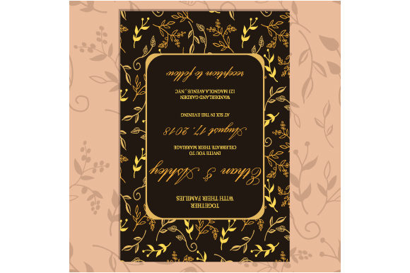 Wedding Invitation with Floral Pattern Frame: A Timeless Choice for Elegant Celebrations